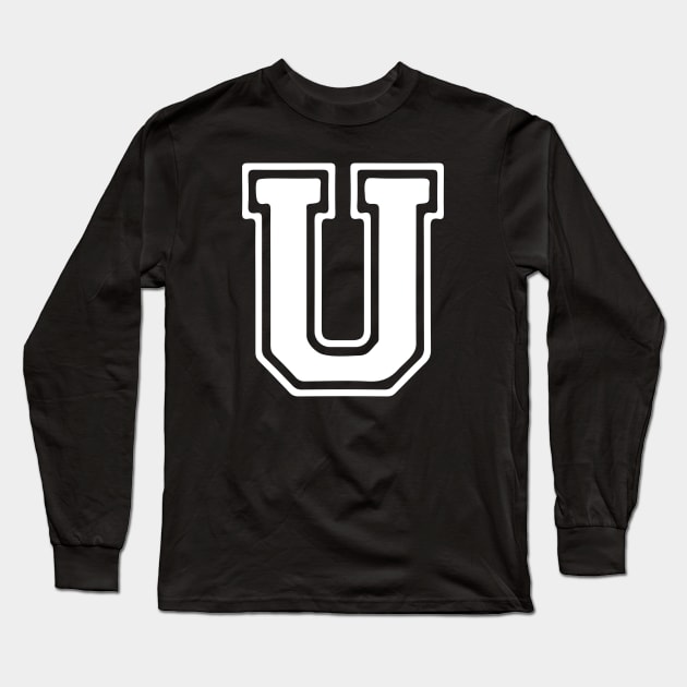 Letter U Long Sleeve T-Shirt by Xtian Dela ✅